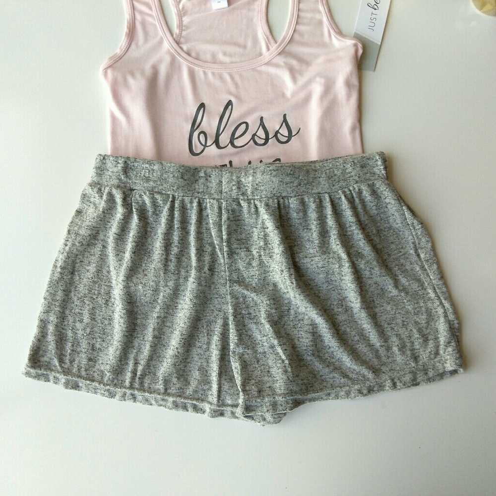 Bless this Mess Blush and Grey Sleep Pajama Set - Picture 8 of 8